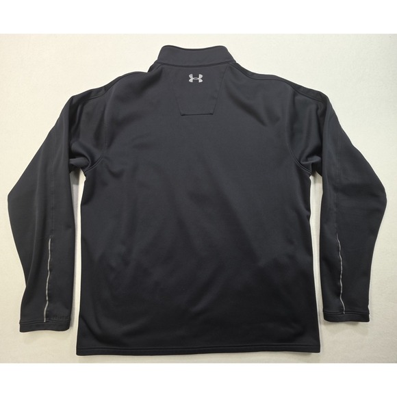 Under Armour Storm Pullover Jacket Mens M Black 1/4 Zip Micro Fleece Lined - Picture 10 of 10